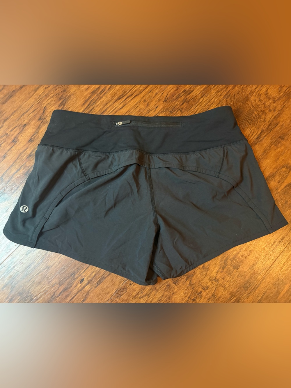 lululemon athletica Black Women’s Athletic Shorts with Zip Pocket